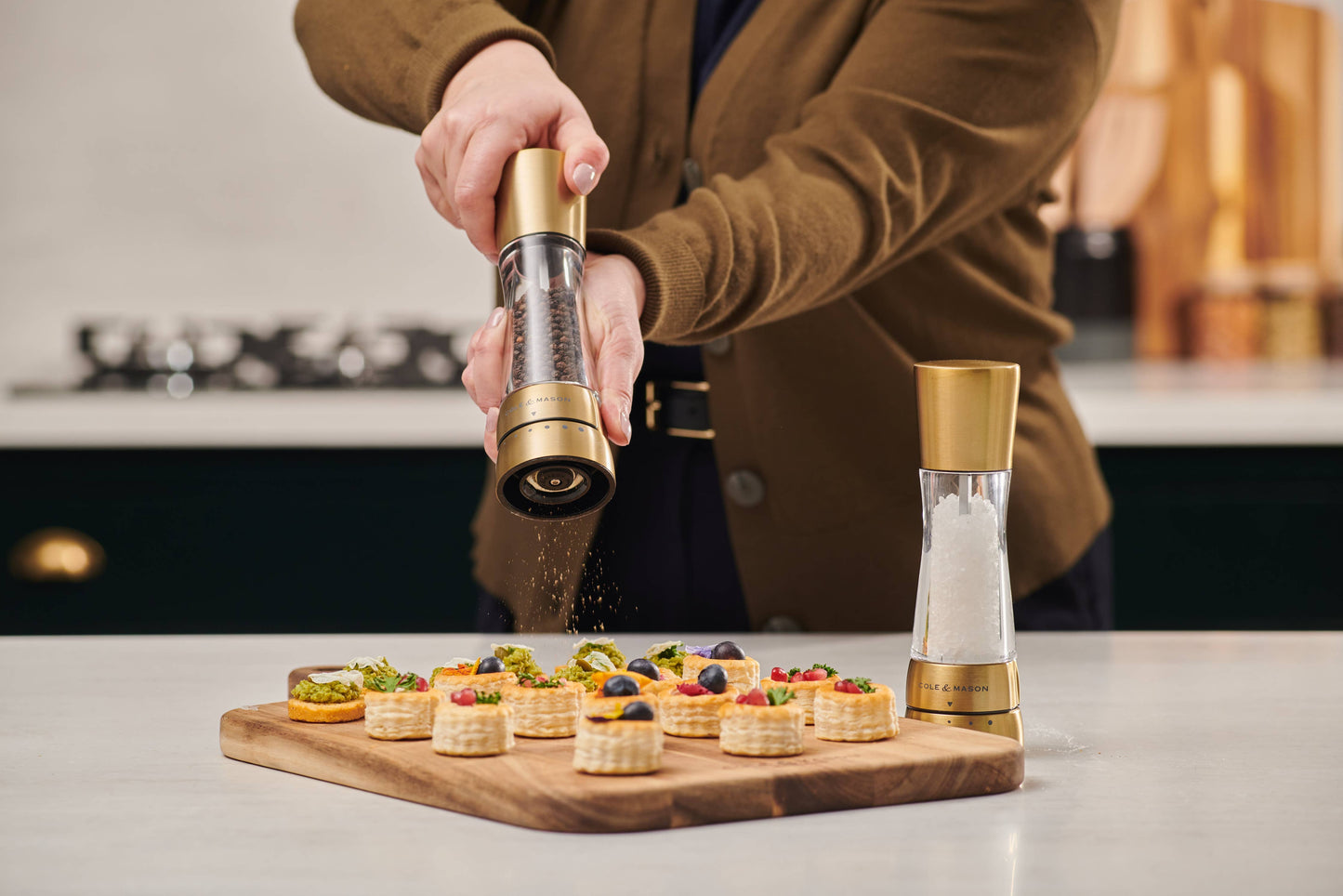 Cole & Mason Derwent Gold Salt & Pepper Mill | Salt & Pepper Set