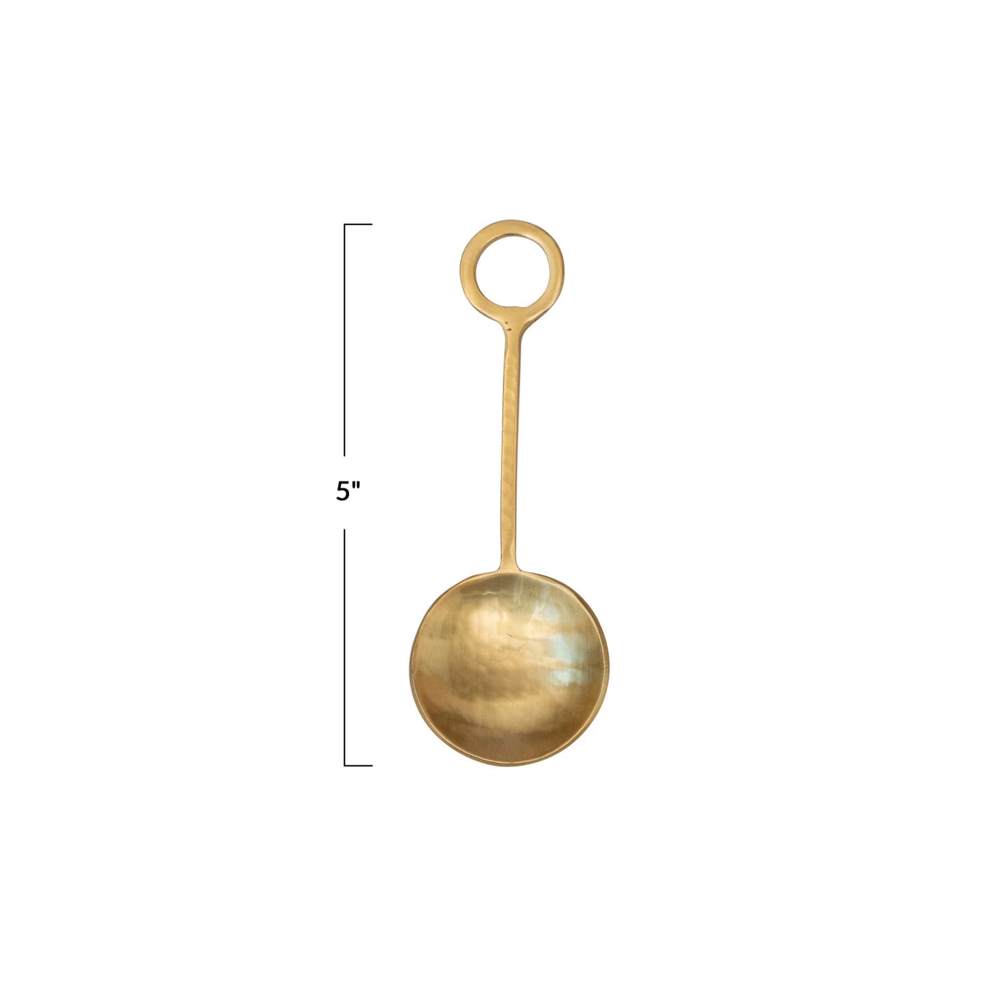 Hammered Stainless Steel Spoon | Gold Finish
