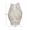 Hand-Painted Stoneware Vase | Cream