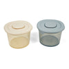 Ali+Oli Silicone Food Containers (4oz) 2-pack | Sky-Khaki