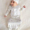 beary special delivery modal magnetic open bottom gown + hat set