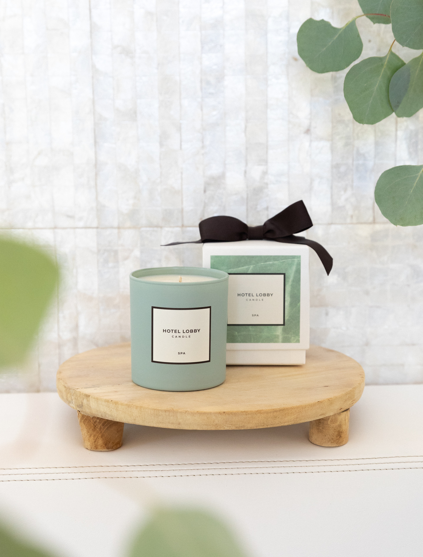 Hotel Lobby Spa | Relaxing Eucalyptus Luxury Soy Candle | 9.75 oz