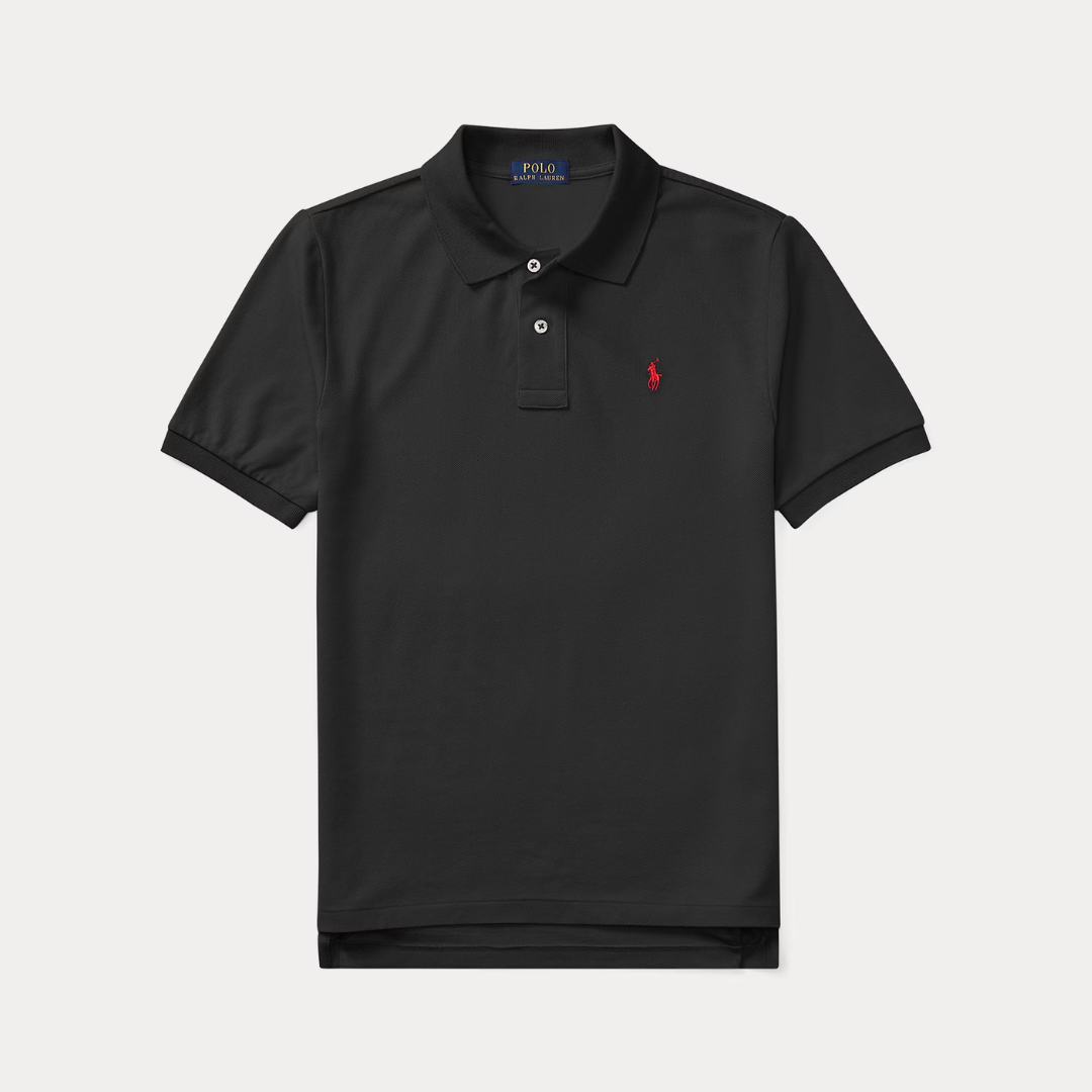 The Iconic Mesh Polo Shirt | Black
