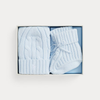Cable-Knit Cotton Beanie & Bootie Set | NB-3M