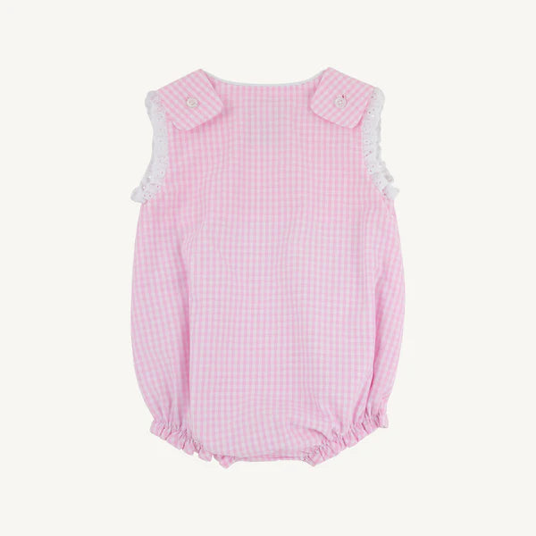 Brooksy Bubble | Pink Greenbrier Gingham & Worth Avenue White with Bow