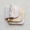 Cotton Burp Cloth w/ Rabbits & Stitched Trim | 4 Colors