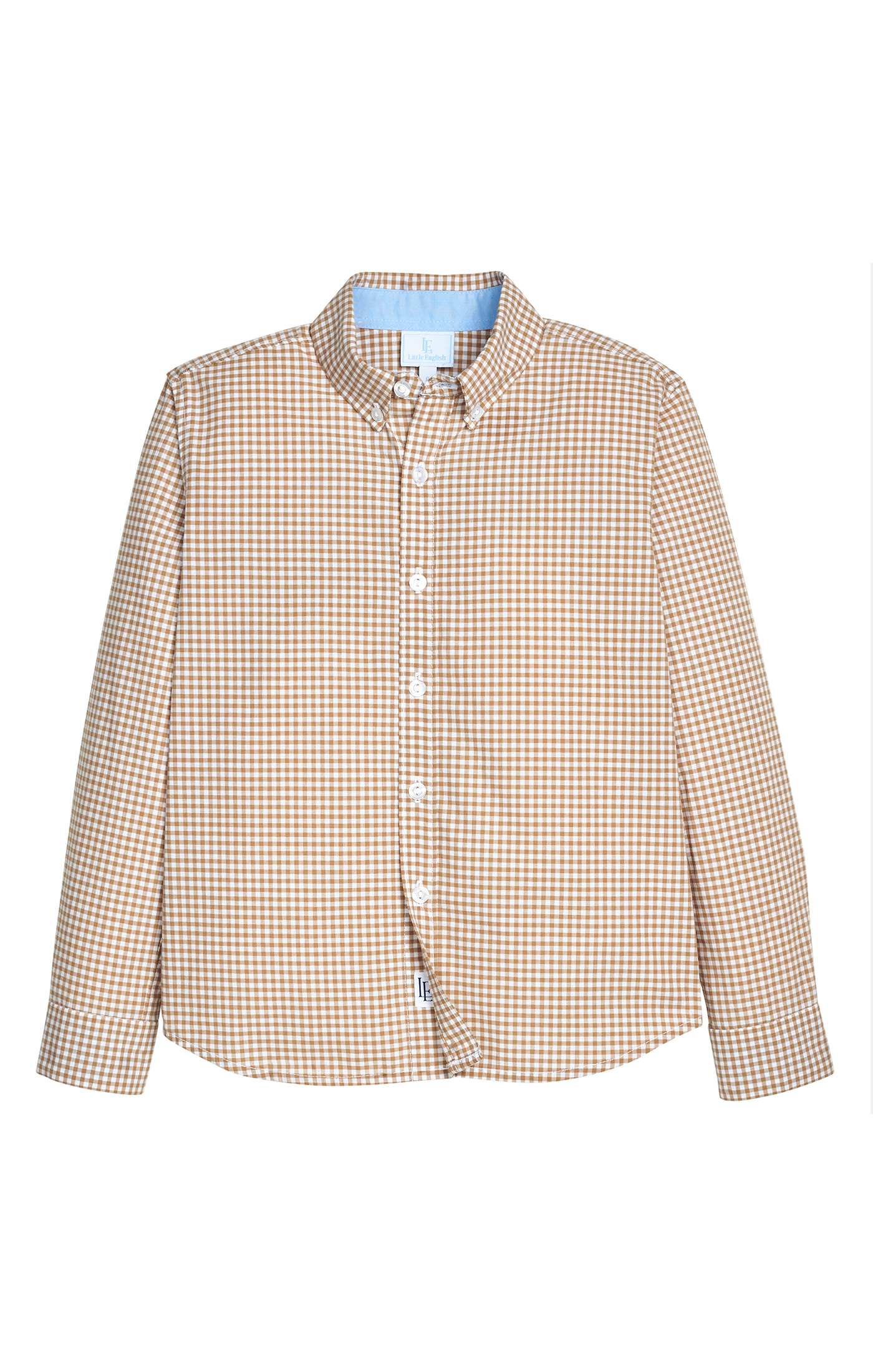 Button Down Shirt | Khaki Gingham