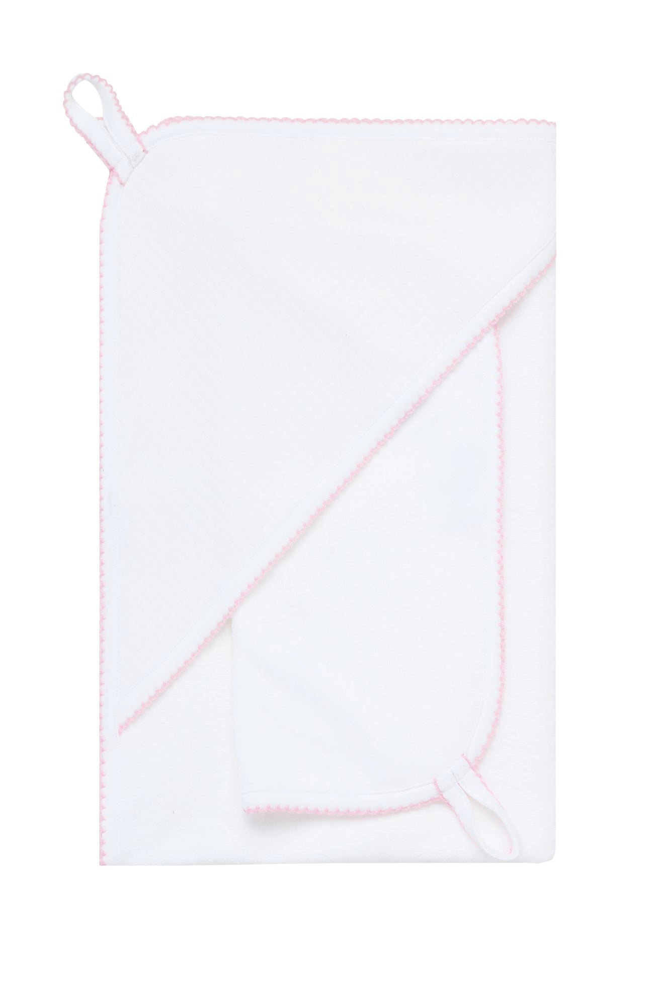 Milano Towel | Pink Picot Trim