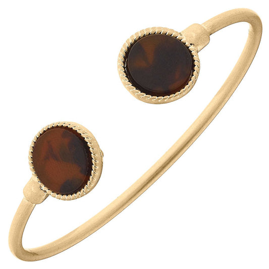 Sadie Disc Cuff Bracelet  | Tortoise