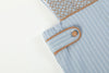 Blue Pinstripe Brown Smocked Jon Jon