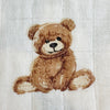 Bamboo Muslin Swaddle | Teddy Bear