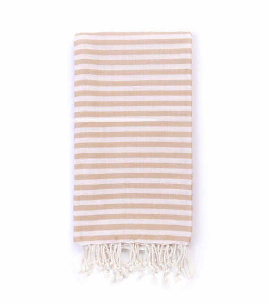 Beach Candy Turkisk Beach Towel | Beige
