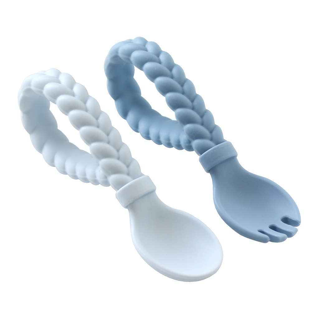 Sweetie Spoons™ Spoon + Fork Set | Blue
