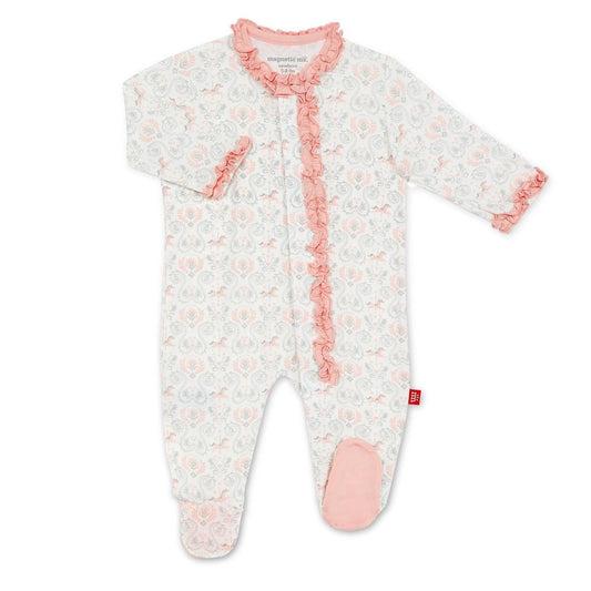 Carousel Modal Magnetic Footie with Ruffles