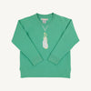 Cassidy Comfy Crewneck | Gibson Island Green with Golf Bag Embroidery