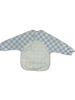 Long Sleeve Signature Catch All Bib | Blue Gingham | 6M-2T