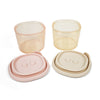 Ali+Oli Silicone Food Containers (4oz) 2-pack | Blush-Khaki