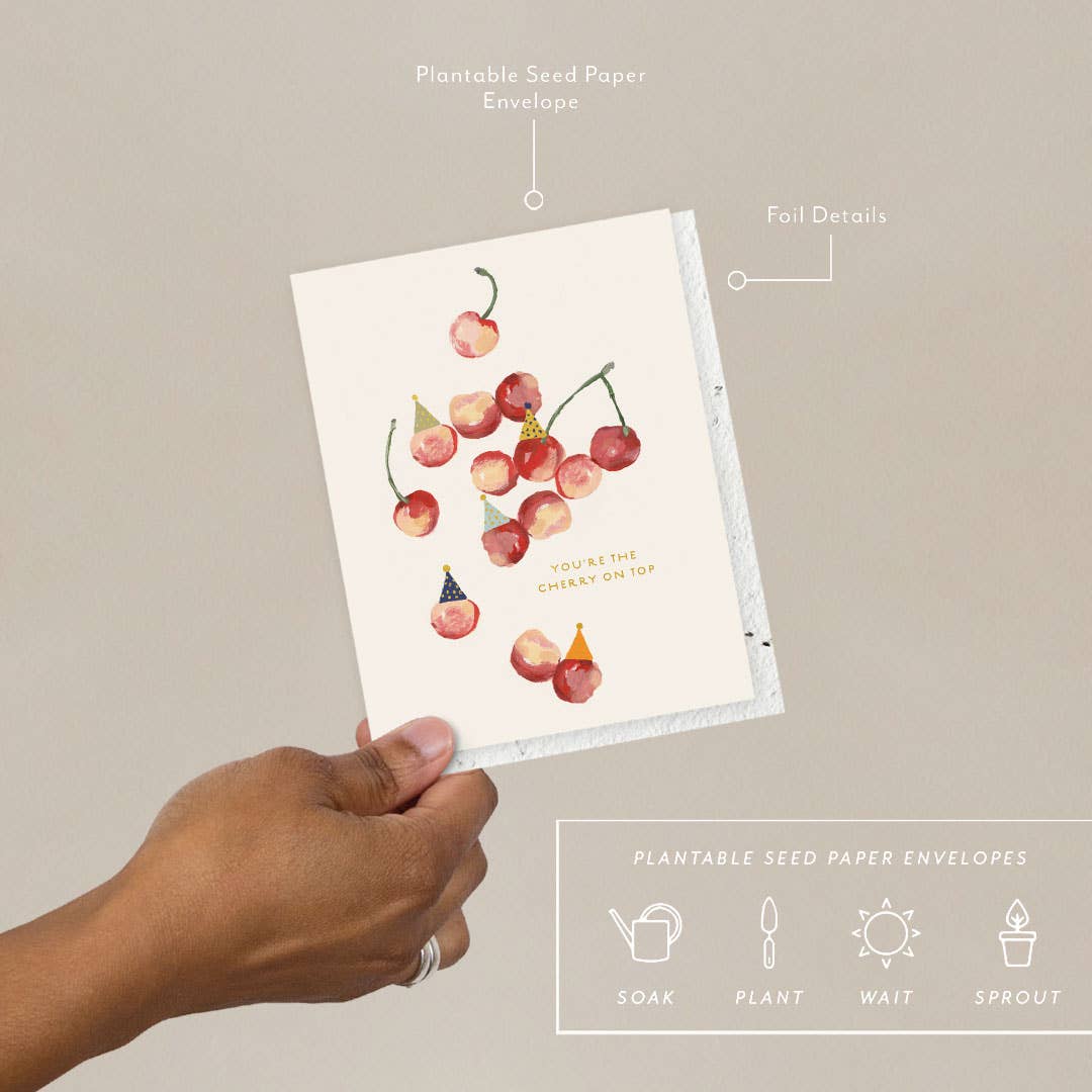 Cherry On Top - Birthday Card