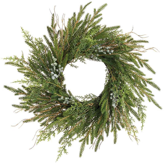 14" Juniper/Cypress Wreath