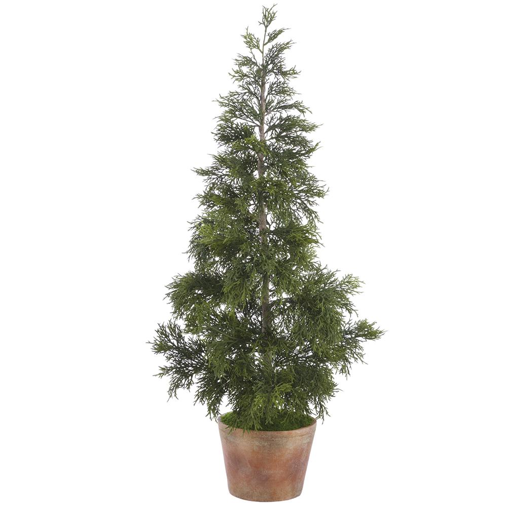 48" Juniper Tree in Cement Pot
