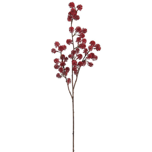 28" Soft PE Sedum Spray  | Red