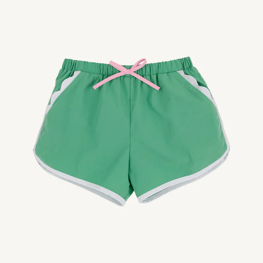 Cheryl Shorts | Gibson Island Green with Worth Avenue White