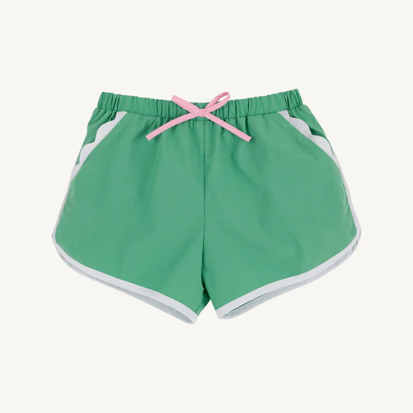 Cheryl Shorts | Gibson Island Green with Worth Avenue White