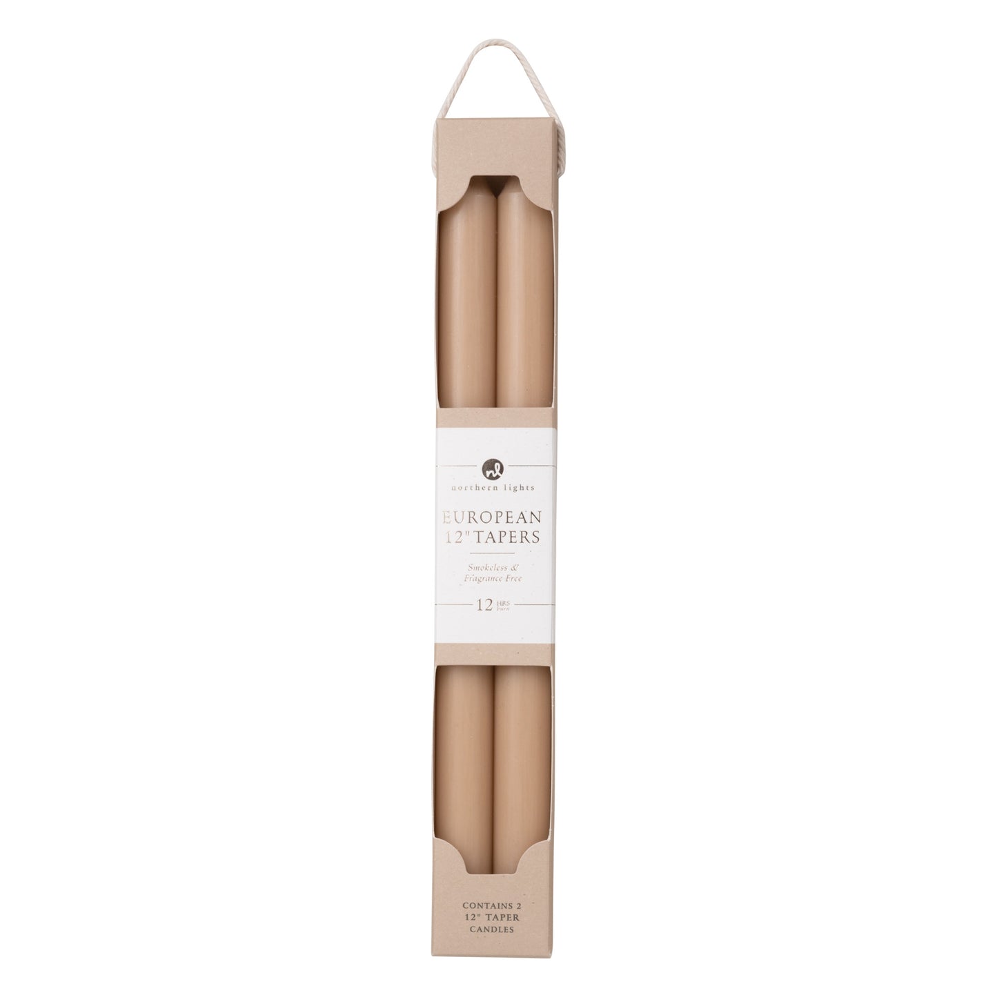 12" Tapers | Tan 2pk