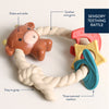 Ritzy Rattle™ Silicone Teether Rattle | Highland Cow