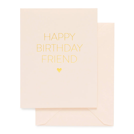 Friend Birthday Card | Letterpress Birthday Card