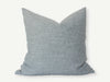 Light Blue Blue Dot Textured Pillow | 22x22