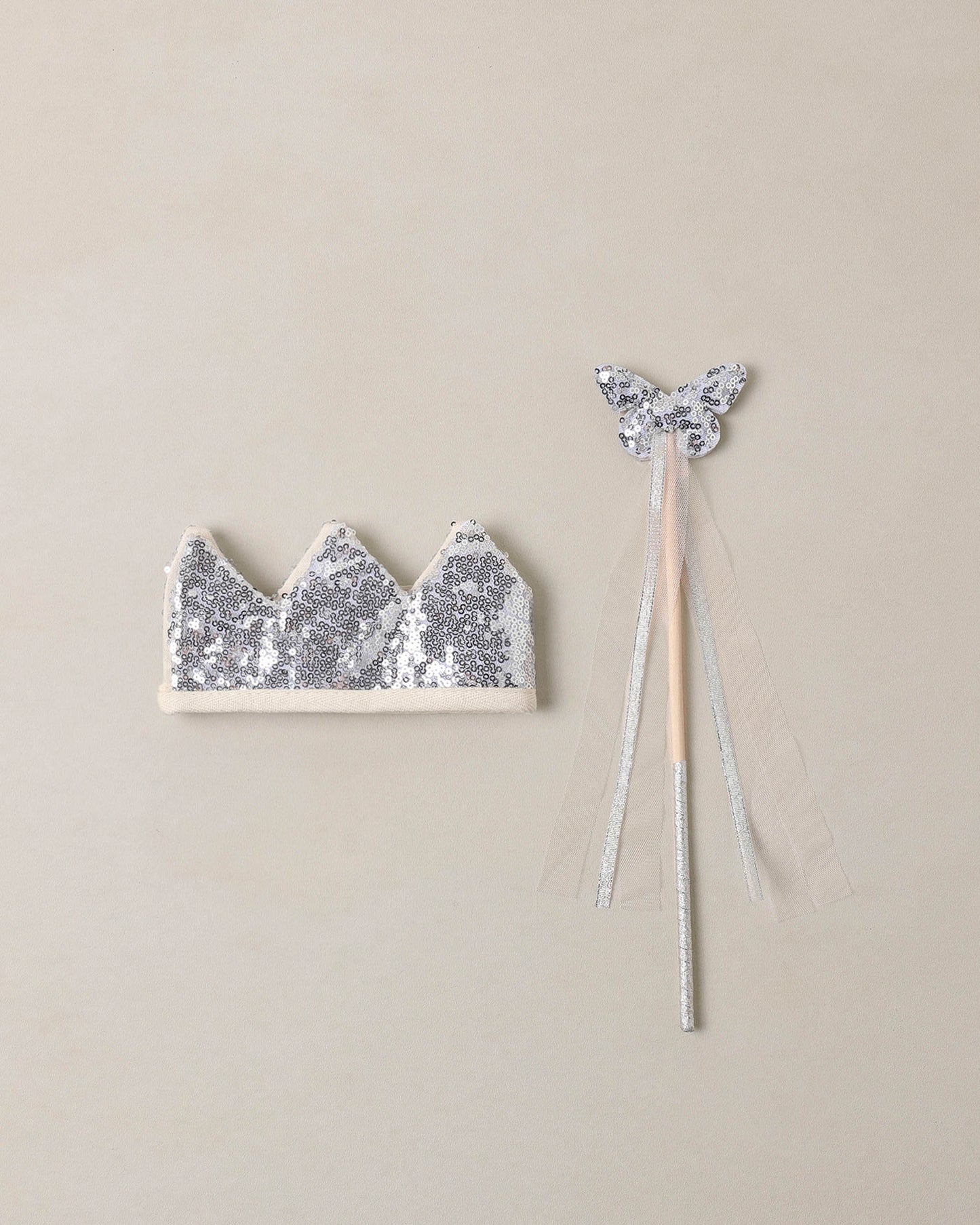 Crown + Wand | Silver Sequin
