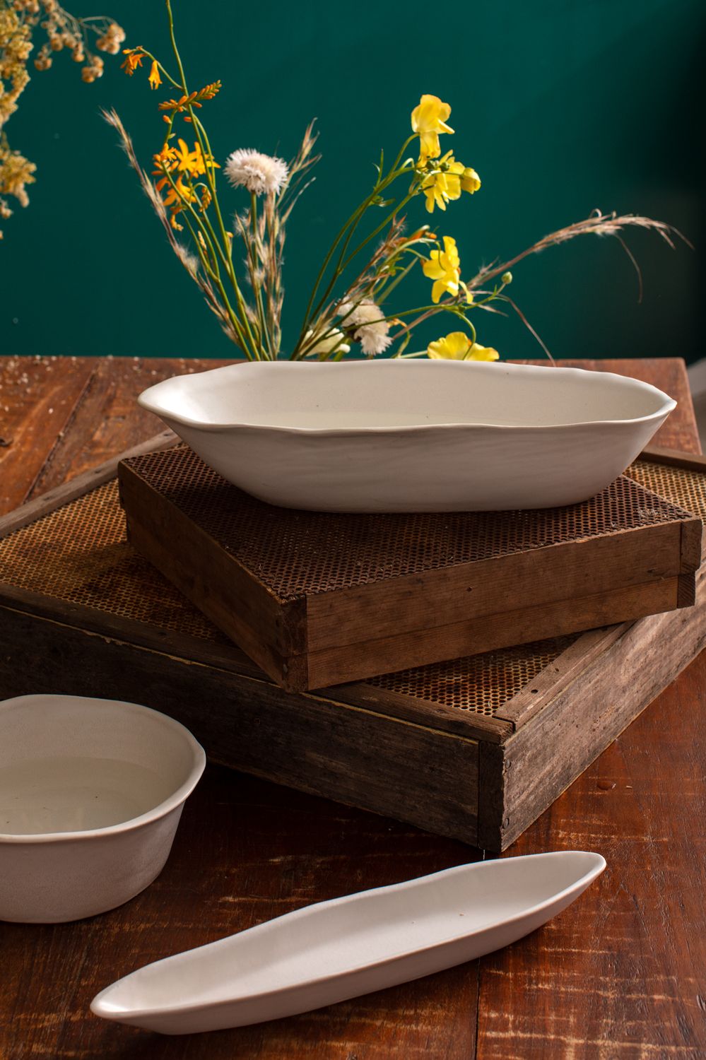 Dahlia Trough Bowl
