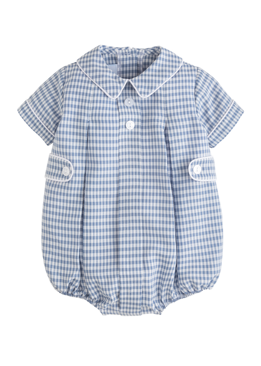Davant Bubble | Gray Blue Gingham