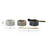 Marble Bowl w/ Metal Knife | 3 colors