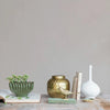 Decorative Embossed Metal Container w/ Lid | Gold Finish