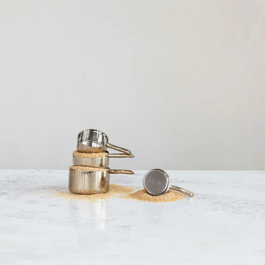 Stainless Steel Measuring Cups with Twig Shaped Handles | Set of 4