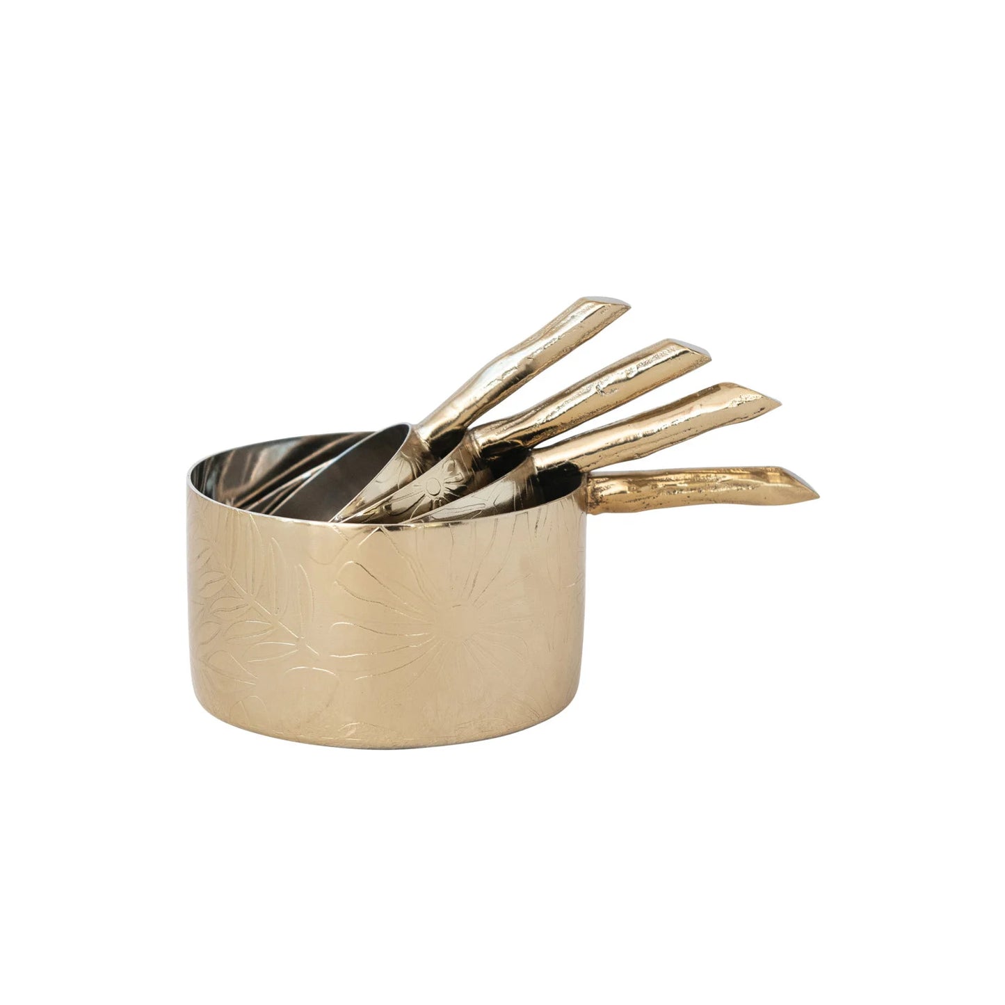 Stainless Steel Measuring Cups with Twig Shaped Handles | Set of 4