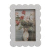 Scalloped Resin Photo Frame | White