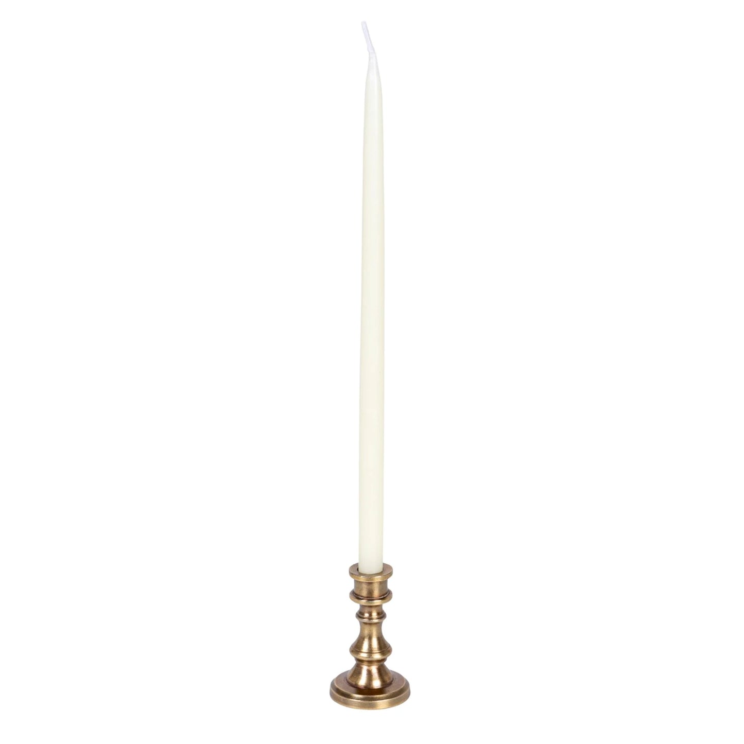 Cast Aluminum Taper Holder, Antique Brass Finish | 2.5"