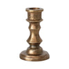 Cast Aluminum Taper Holder, Antique Brass Finish | 2.5"