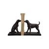 Resin Dog Bookends, Black | Set of 2