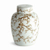 Province Empress Lidded Ginger Jar | Brown & White Ceramic