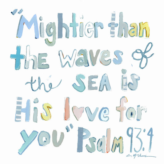 "Psalm 93:4" Acrylic Shelfie | More Blues