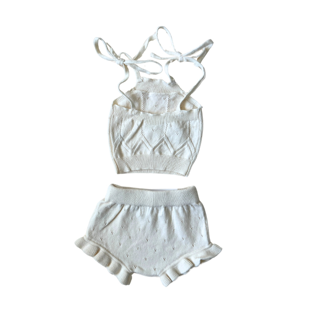Pointelle Summer Set | Cream