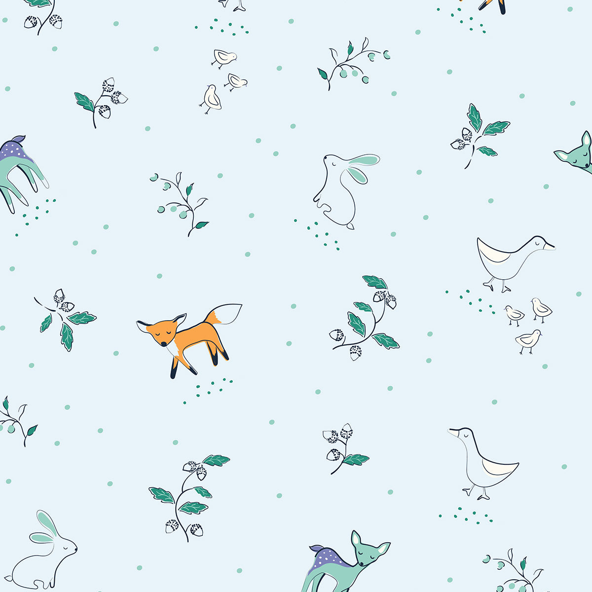 Woodsy Tale Modal Magnetic Footie | Blue