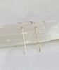 Modern Cross Earrings | 14kt Gold Fill
