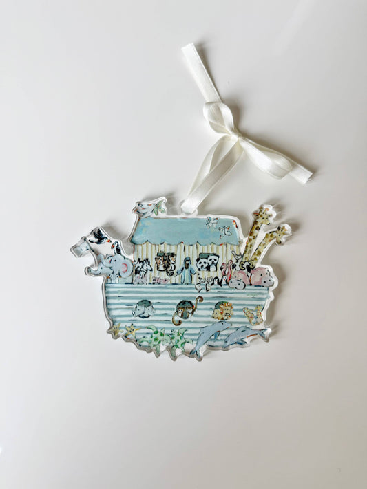 Noah's Ark Nursery Acrylic Christmas Ornament