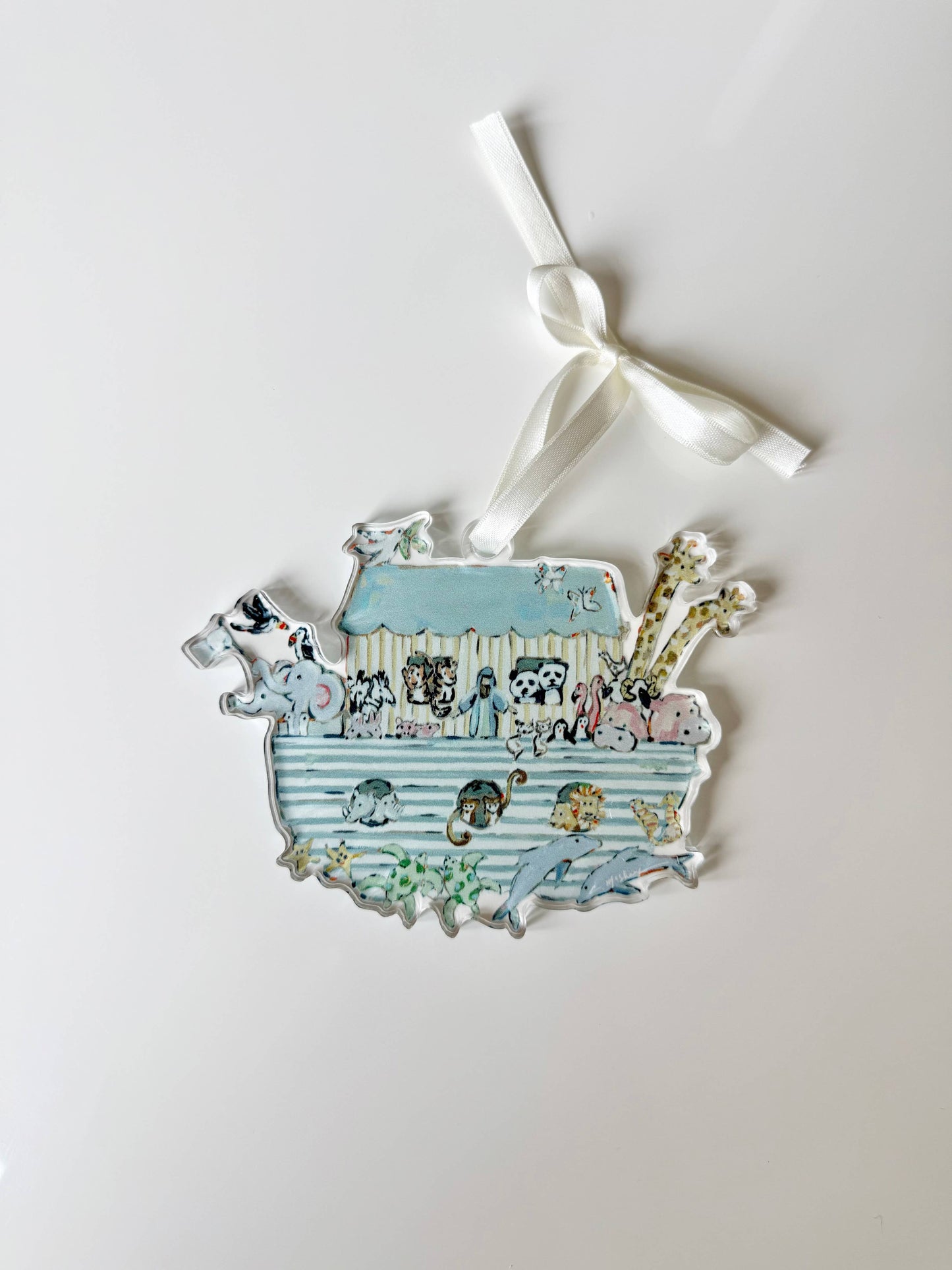 Noah's Ark Nursery Acrylic Christmas Ornament