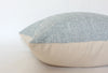 Light Blue Blue Dot Textured Pillow | 22x22
